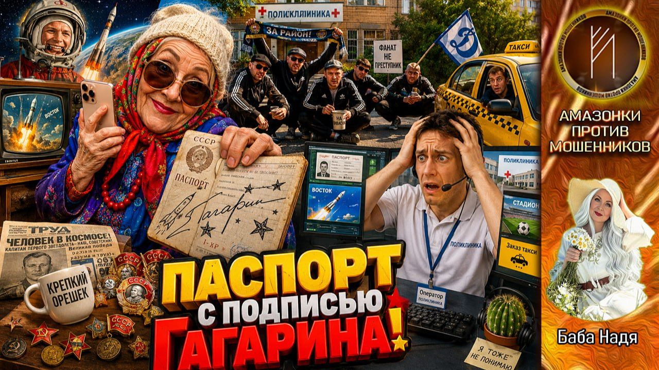 БАБА НАДЯ довела мошенника до отчаяния / Цифровая медицина против Бабы Нади / Победил Гагарин смотреть онлайн