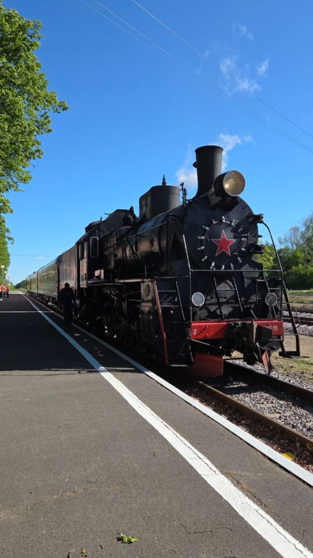 Из Калининграда в Багратионовск запустили ретропаровоз...🚂 смотреть онлайн