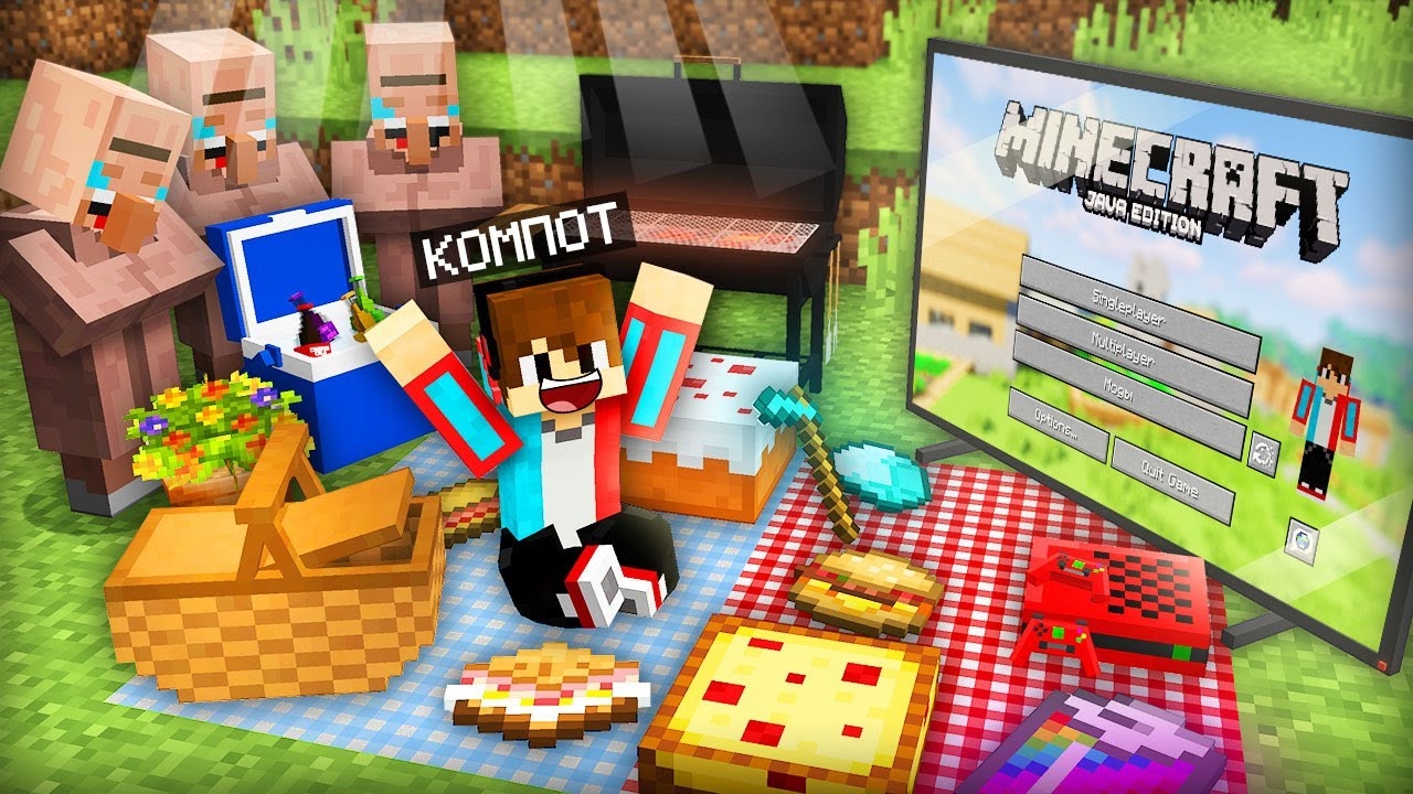 ЖИТЕЛИ УСТРОИЛИ МНЕ СЮРПРИЗ В МАЙНКРАФТ | Компот Minecraft смотреть онлайн