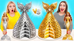 Укрась Торт Челлендж Золотой vs Серебряный | Забавные Лайфхаки с Едой от Multi DO Challenge