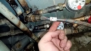 Результат установки счётчиков воды на металлические трубы.