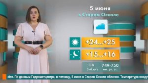 Погода в Старом Осколе на 5 июня