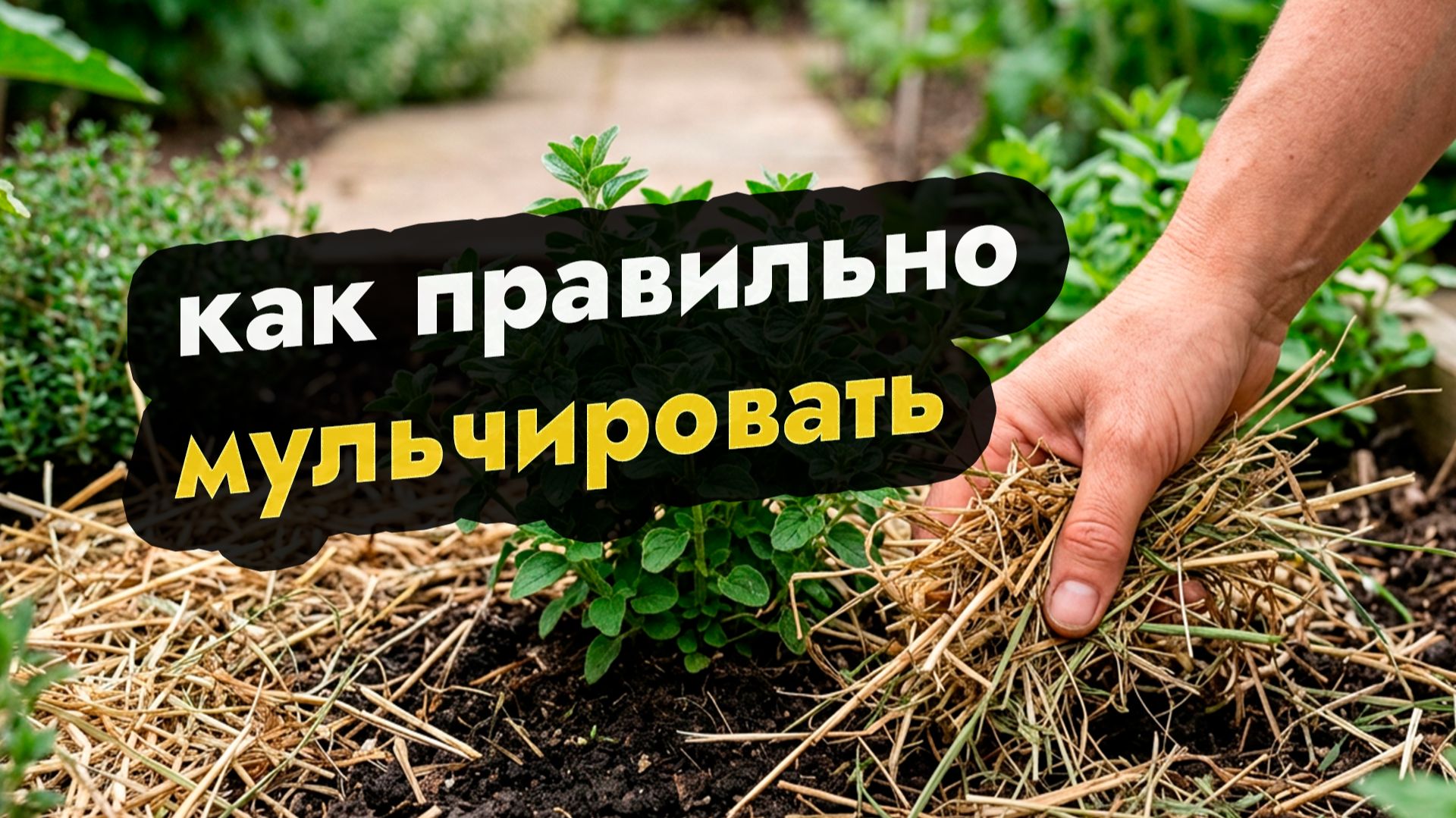 Как мульчировать на даче правильно клубнику, помидоры, цветы травой - правильно мульчировать смотреть онлайн