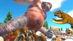 КИНГ КОНГ ПРОТИВ ЖИВОТНЫХ 😱 Animal Revolt Battle Simulator