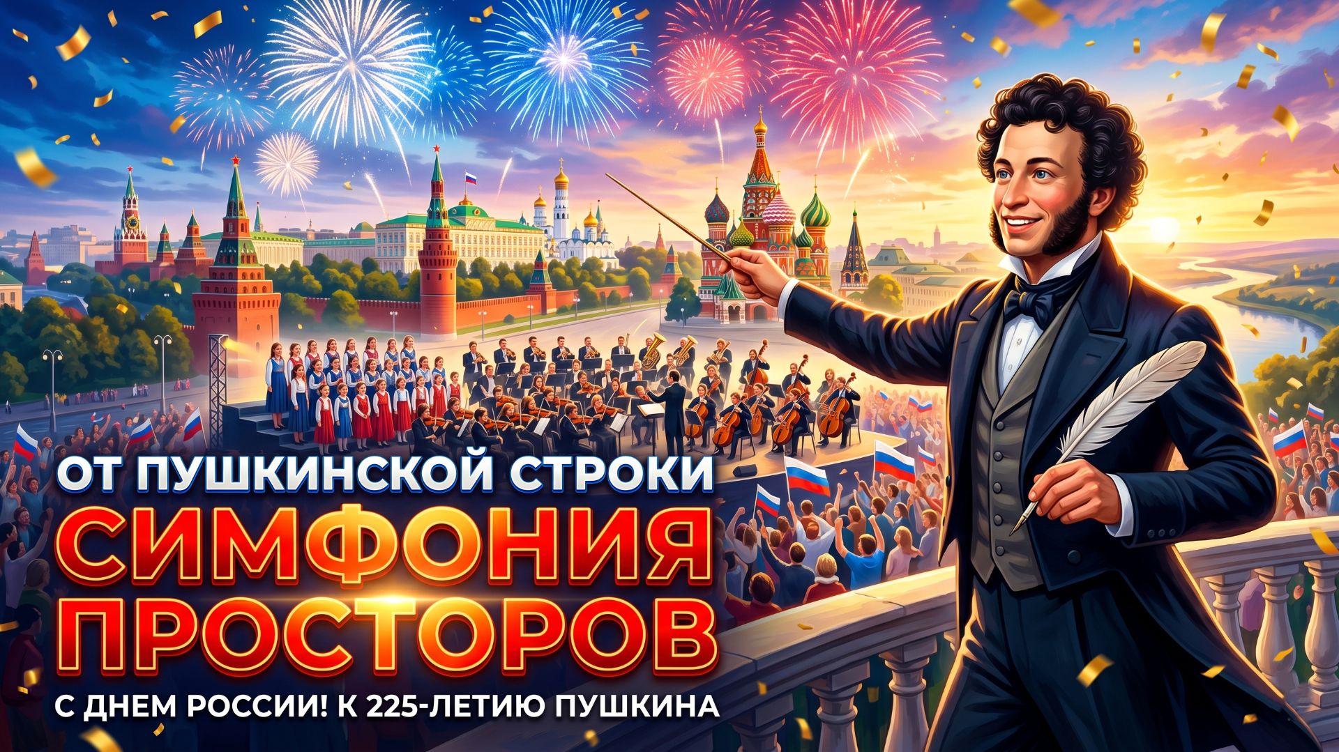 До мурашек! От Пушкинской строки. Симфония просторов (Симфоническая песня о Родине) смотреть онлайн