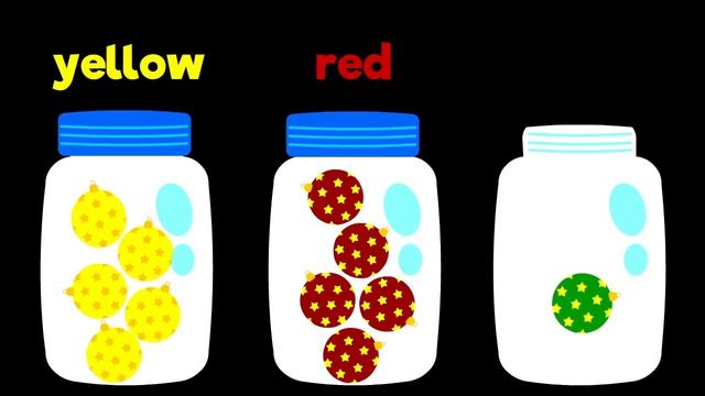 Color Sorting   Christmas Balls   Simple learning video for toddler, kids, babies (teach colors)