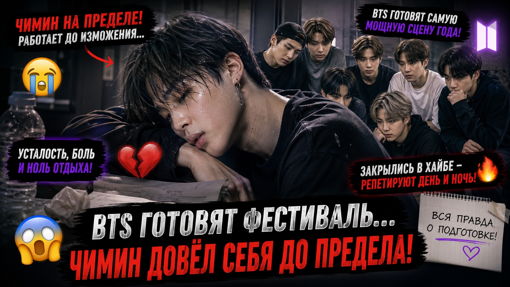😱🔥 BTS закрылись в Хайб… Чимин готовит сцену до предела! смотреть онлайн