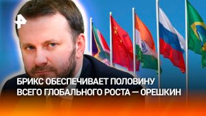 Страны БРИКС на данный момент обеспечивают 50% глобального экономического роста — Орешкин