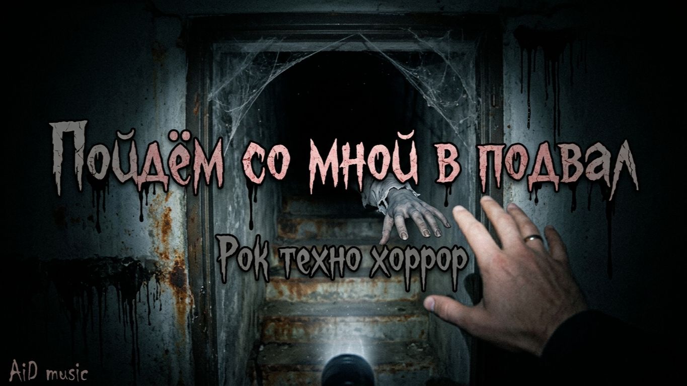 НЕ СМОТРИ В ПОДВАЛ! AiD music — Пойдём со мной в подвал (рок техно клип) [ИИ]