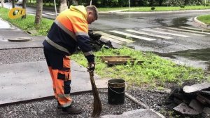 В ЖЕЛЕЗНОГОРСКЕ ПРОДОЛЖАЕТСЯ ЯМОЧНЫЙ РЕМОНТ ДОРОГ