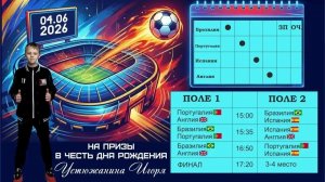 04.06.2026 | Турнир по футболу | Кубок Чемпионата мира | Поле 1