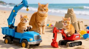 Мама-кошка подстригает шерсть на ферме и делает тигровую шапку для котят дома🐾🎩🐯