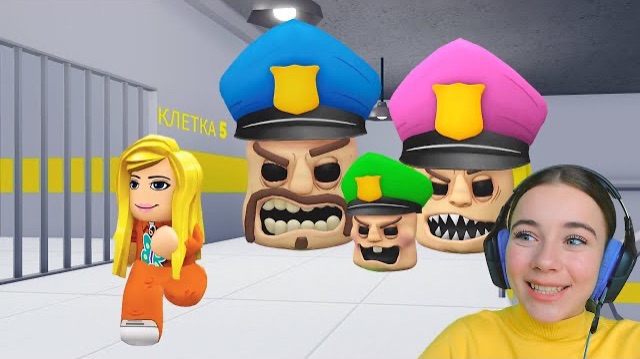 ПОБЕГ ОТ ПОЛИЦЕЙСКИХ ГОЛОВ в ROBLOX! смотреть онлайн