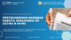 Претензионно-исковая работа заказчика по 223-ФЗ и 44-ФЗ
