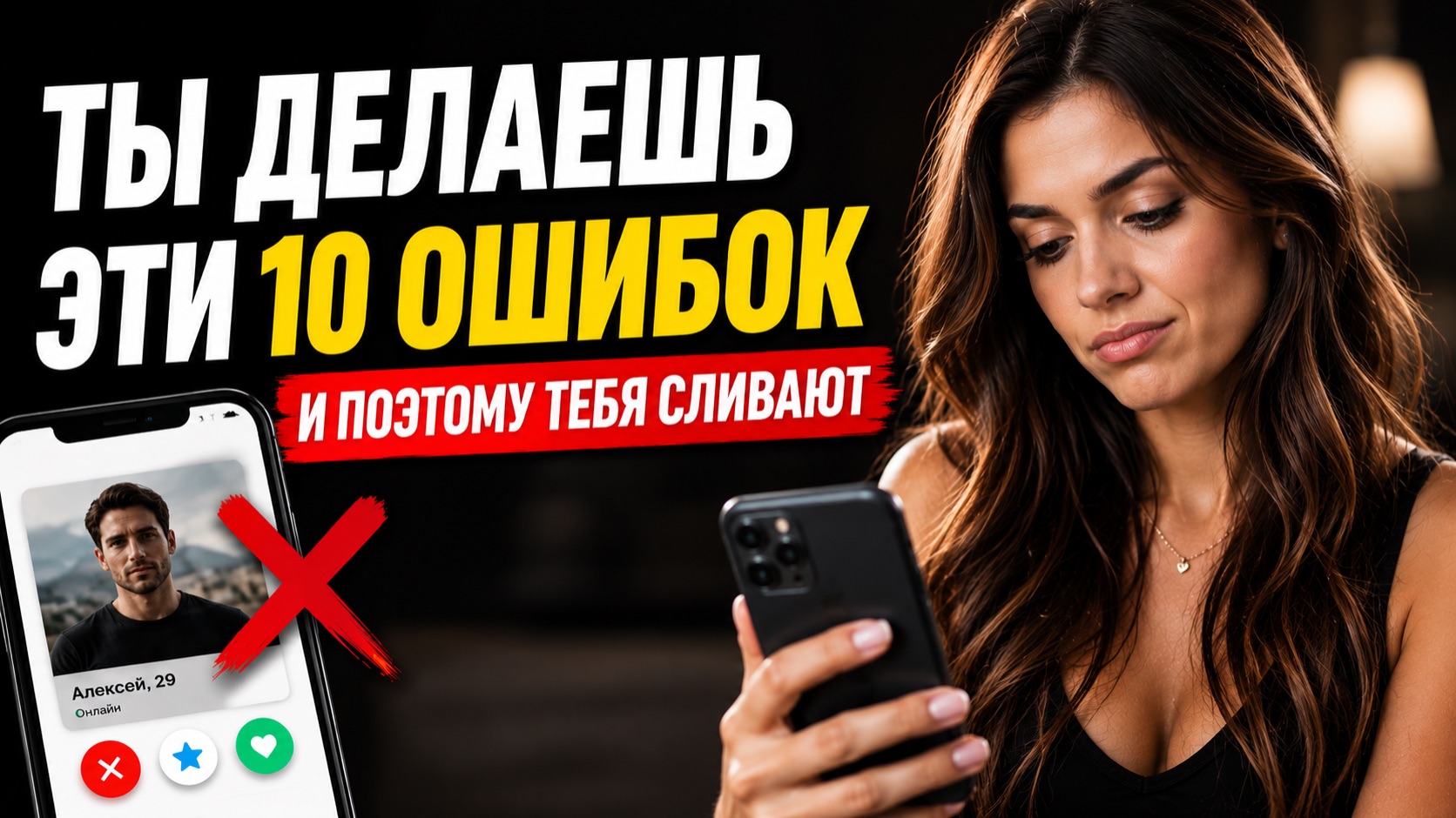 10 ошибок, из-за которых девушки сливают тебя на сайтах знакомств
