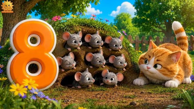 УЧИМ ЦИФРЫ от 1 до 10 - Мульт Песенка про цифры для малышей!