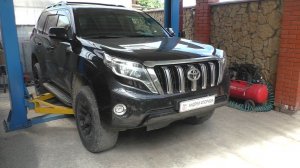 Замена сайлентблоков нижних рычагов на Toyota Land Cruiser Prado 3,0D Тойота Ленд Крузер Прадо 2010