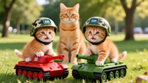 Мама-кошка подстригает шерсть на ферме и делает тигровую шапку для котят дома🐾🎩🐯