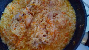Рисовая каша с курицей