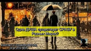 Одна Душа существует СРАЗУ в Разных Мирах?
