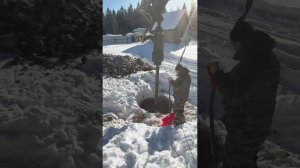 Бурение колодца машиной Андреев Матвей