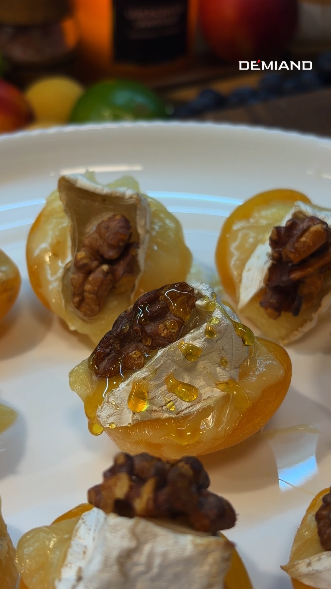 Абрикосы с сыром и медом🍑🍯