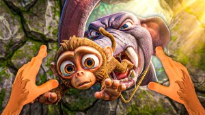 СЛОН СЪЕЛ МАЛЕНЬКУЮ ОБЕЗЬЯНКУ И ЭТО УЖАС...🐵 в I Am Monkey VR