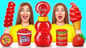 Красная Еда Челлендж  Битвы с Едой