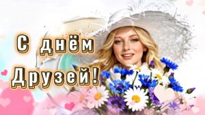 С днем друзей! 9 июня день друзей, музыкальная открытка