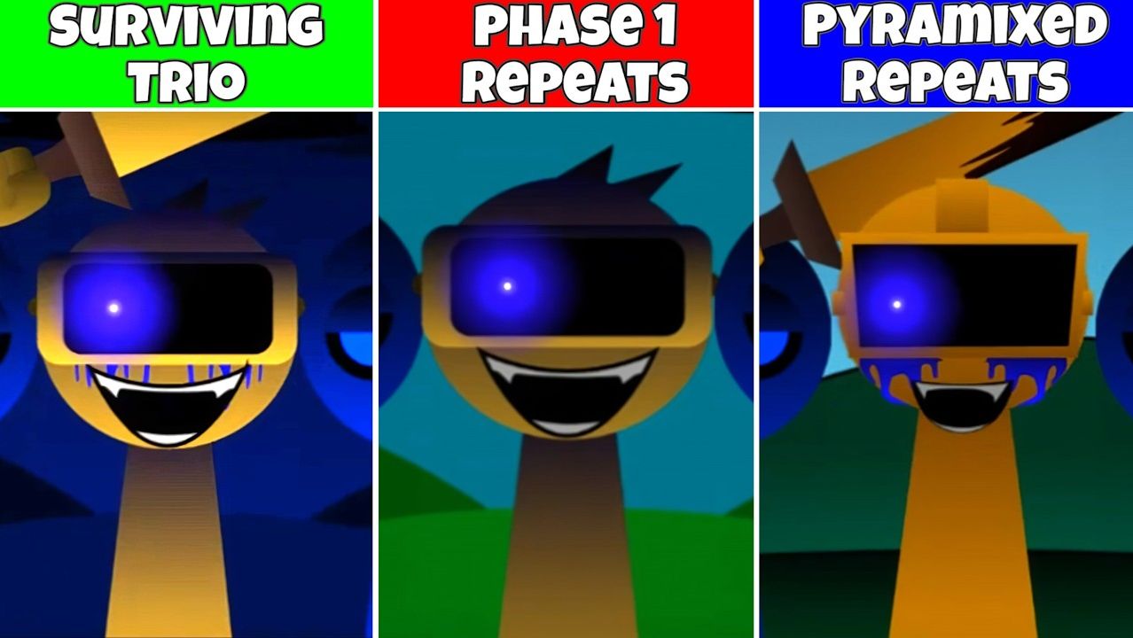 Sprunki Phase 1 & Pyramixed Repeats Выживание Трио Fan Mod смотреть онлайн