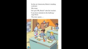 Monkeys in school . Read and imagine.