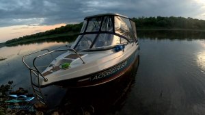 Поход по реке Оке Алексин Таруса на катере Bossforr 580HT Open,