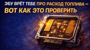 ВОТ ПОЧЕМУ ЭБУ ВРЁТ ТЕБЕ  ПРО РАСХОД ТОПЛИВА -  И  КАК ЭТО ПРОВЕРИТЬ