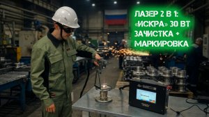 Сначала чистим, потом маркируем. «Искра» 30 Вт — ручной лазер 2 в 1