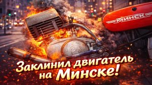 Заклинил двигатель на Минске! Что на этот раз?