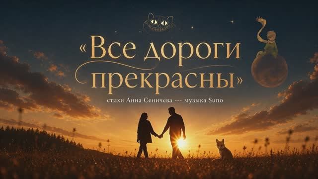 "Все дороги прекрасны" (2) стихи Анны Сеничевой музыка Suno