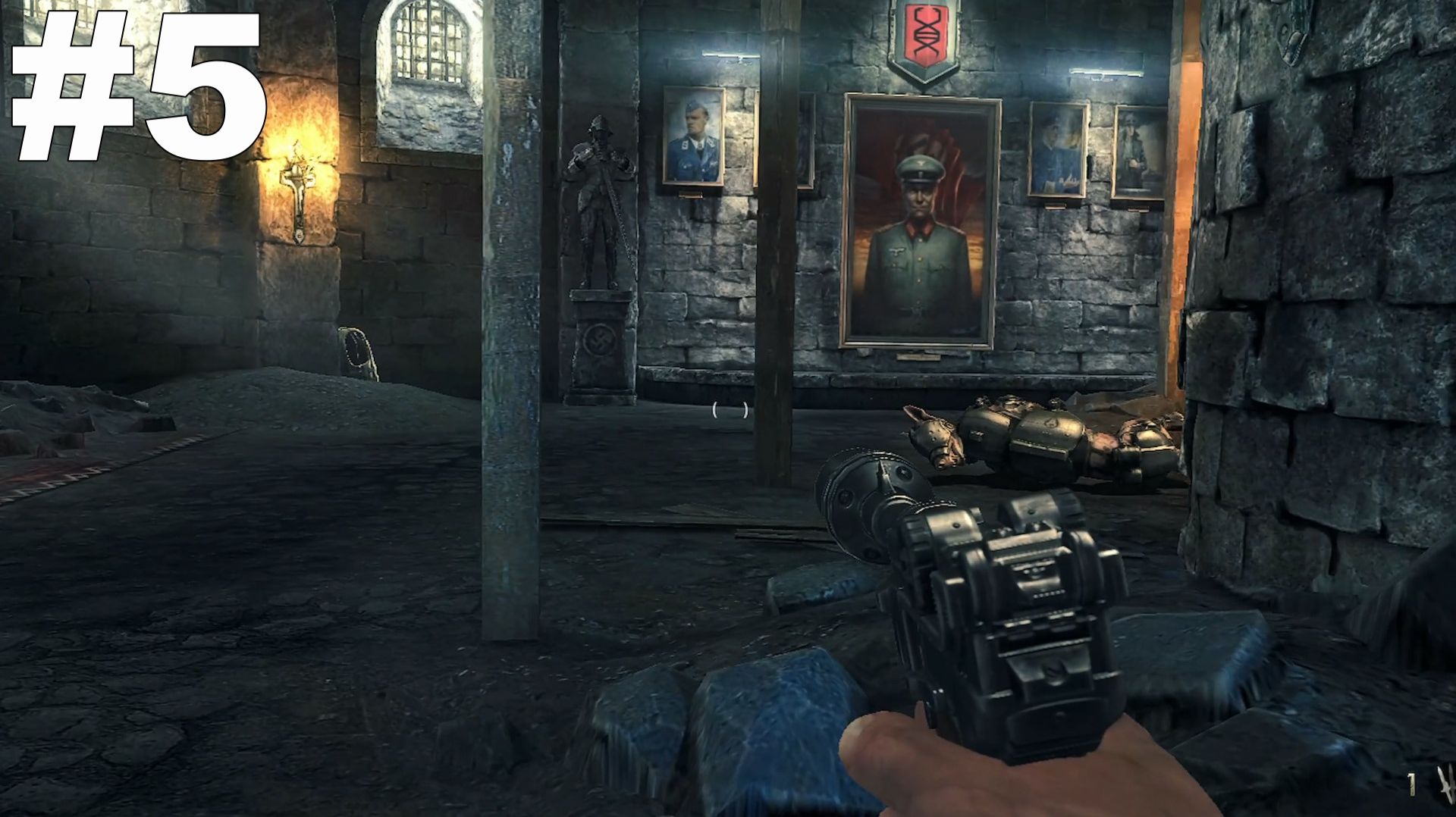 ▶Wolfenstein: The New Order. Глава 1. Крепость черепа. #5 смотреть онлайн