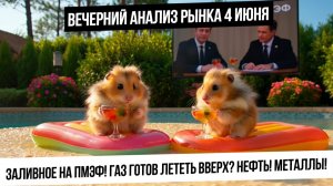 Вечерний анализ рынка 4 июня. Негатив на ПМЭФ. Газ улетает в космос? Валюта закончила свой рост?