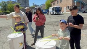 Полицейские и общественники организовали праздник с тактической игрой и солдатской кашей