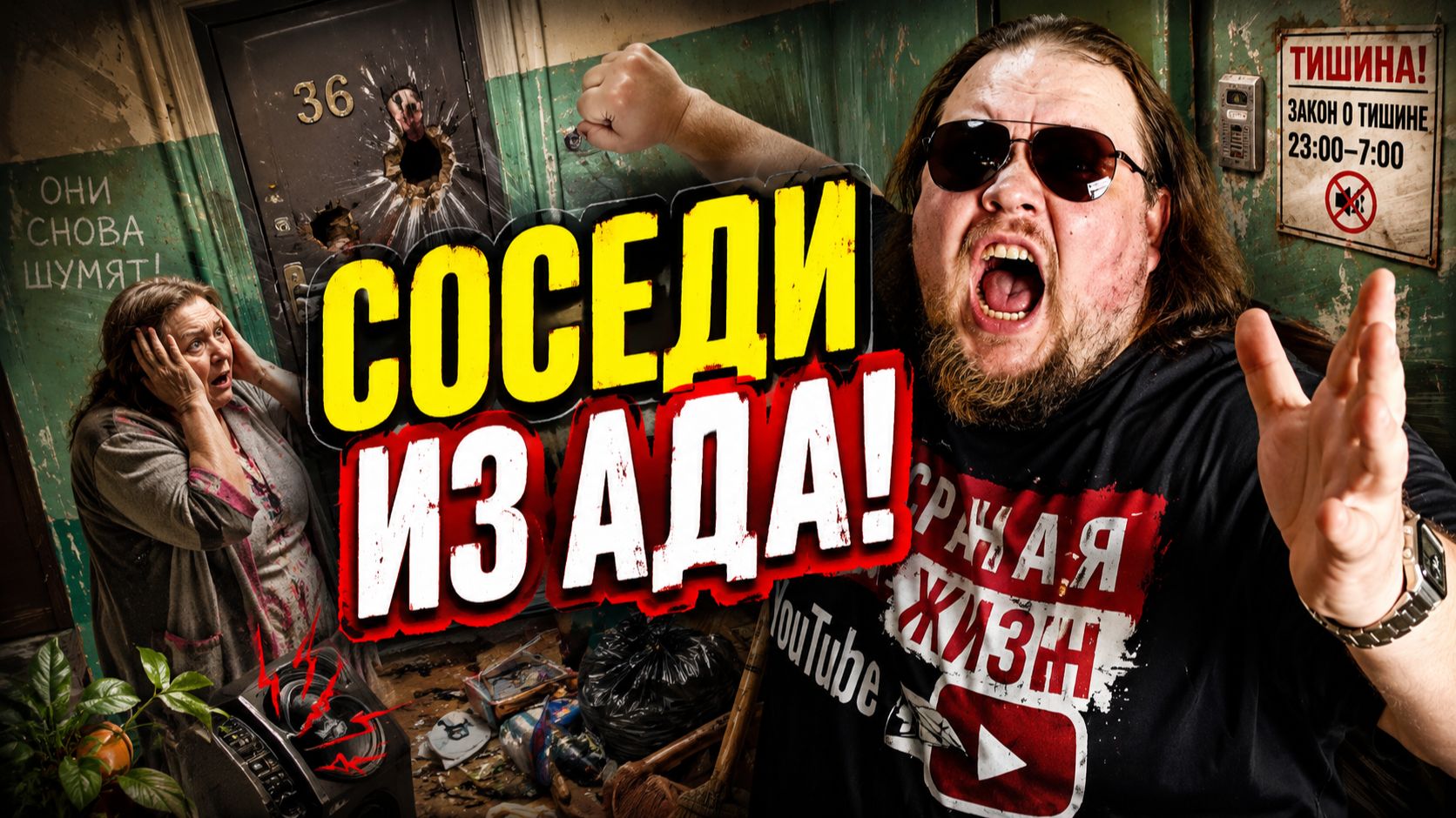 Неадекватные соседи пробили дно: самые шокирующие скандалы в российских «человейниках»! смотреть онлайн