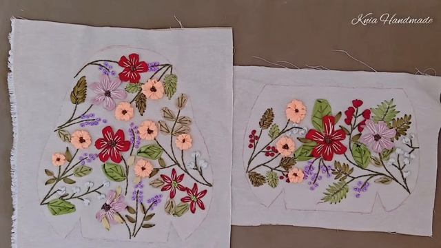 Knia Handmade Я вручную сшила этот потрясающий кошелек с вышивкой лентами