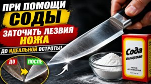 Шок! Как заточить нож без специальных средств? Фольга и сода!