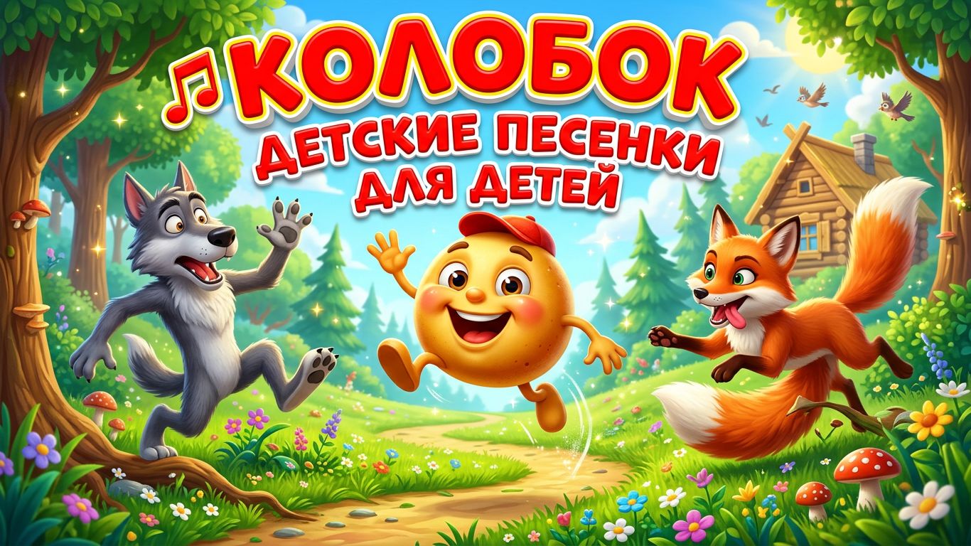 🎵Колобок| Детские песенки | Детские песенки для детей| Детские песенки для малышей