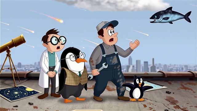 🐧🔭 ПИНГВИНЫ И ТЕЛЕСКОП: мульт про звёздные открытия!