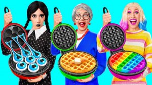 Кулинарный Челлендж# Уэнсдей Против Бабушки # Смешные Моменты от Fun Teen