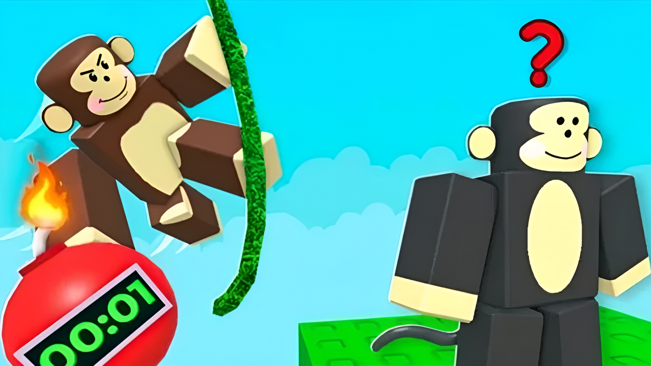 Играю в Teg a Bomb Monkey, Обубан ( ROBLOX ). смотреть онлайн