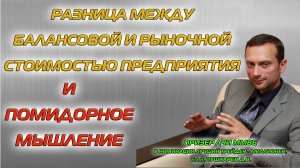 РАЗНИЦА МЕЖДУ БАЛАНСОВОЙ И РЫНОЧНОЙ СТОИМОСТЬЮ ПРЕДПРИЯТИЯ | ПОМИДОРНОЕ МЫШЛЕНИЕ