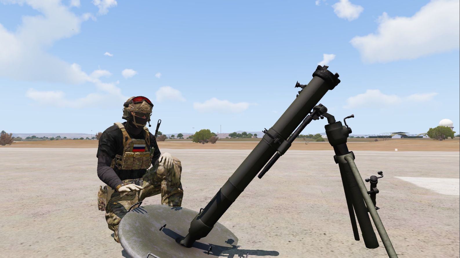 Обучение взаимодействию с минометами