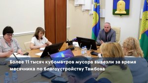 Более 11 тысяч кубометров мусора вывезли за время месячника по благоустройству Тамбова