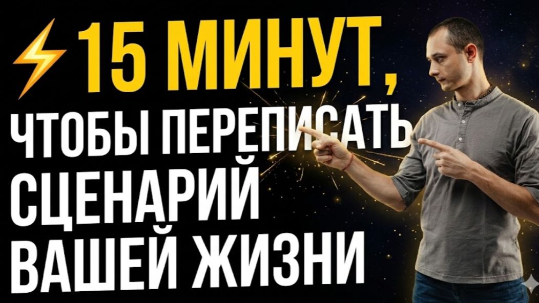 ⚡️ 15 МИНУТ, ЧТОБЫ ПЕРЕПИСАТЬ СЦЕНАРИЙ ВАШЕЙ ЖИЗНИ смотреть онлайн